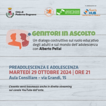 Genitori in ascolto. Incontro martedì 29 ottobre